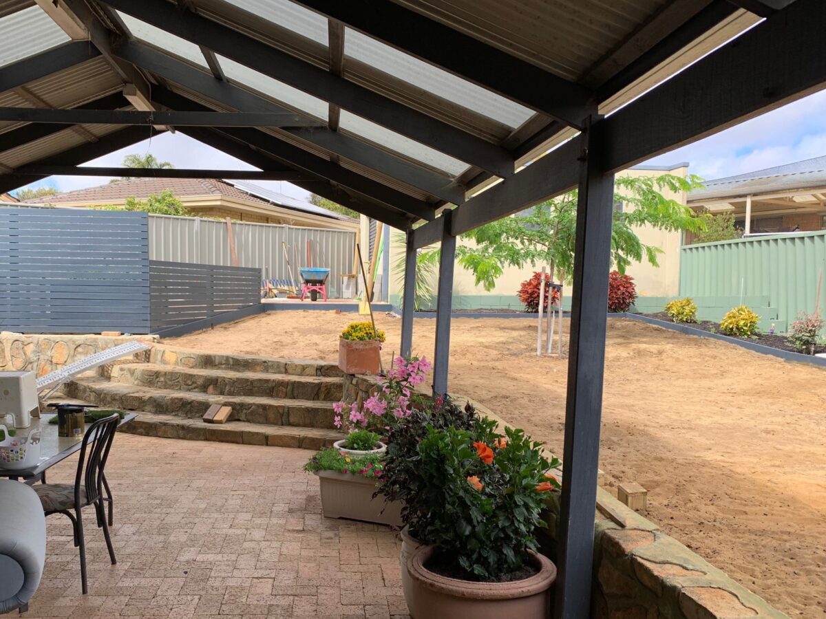 2 Artificial Grass Install Mandurah Before Photo 2